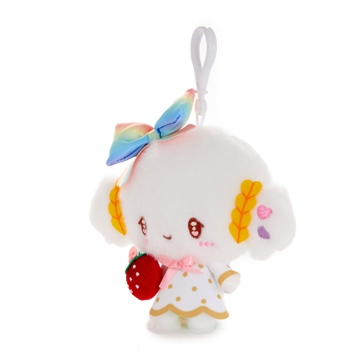 Cogimyun Strawberry Rainbow Plush Mascot Clip
