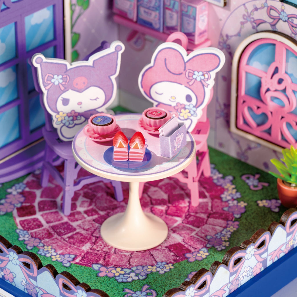 My Melody and Kuromi Tea Party DIY Miniature House Kit