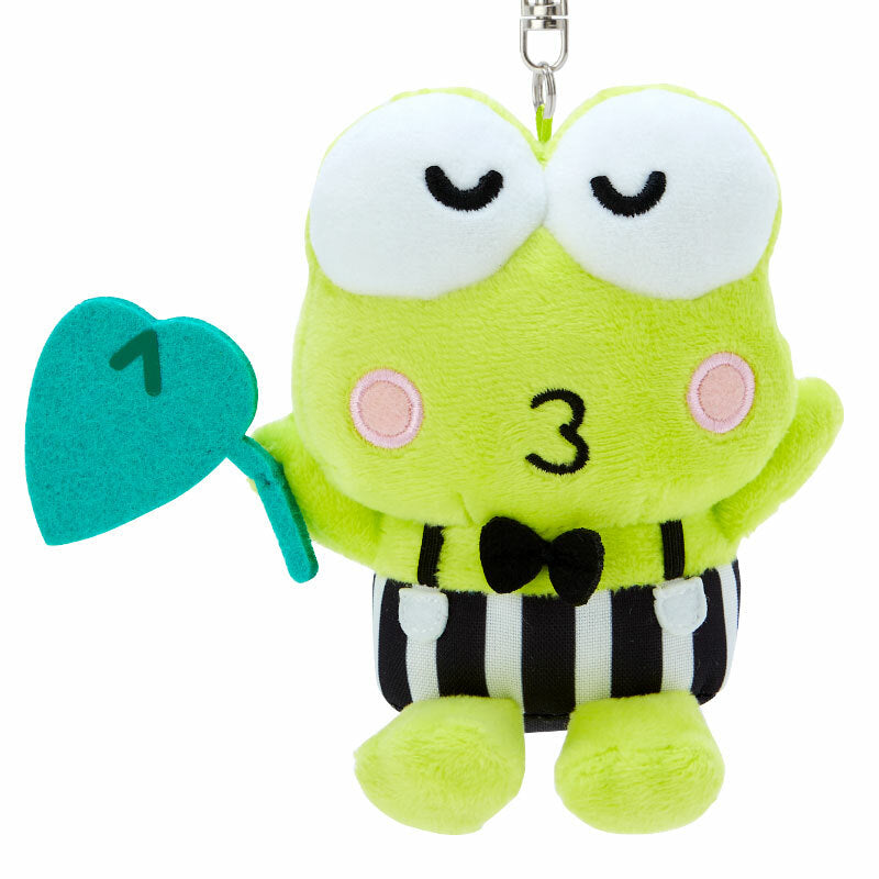 Keroppi Plush Mascot Keychain, Happy Song And Dance Series
