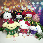 Kuromi Sweater Weather 8 Inch Fuzzy Plush