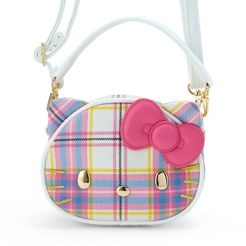 Hello Kitty Premium Dress Tartan 2 Way Crossbody Bag