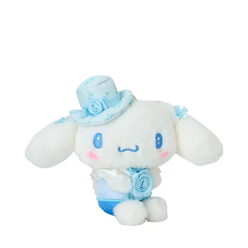 Cinnamoroll Plush Mascot Keychain (Dolly Rose Design Series)