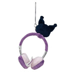 Kuromi Headphones Plush Bag Charm