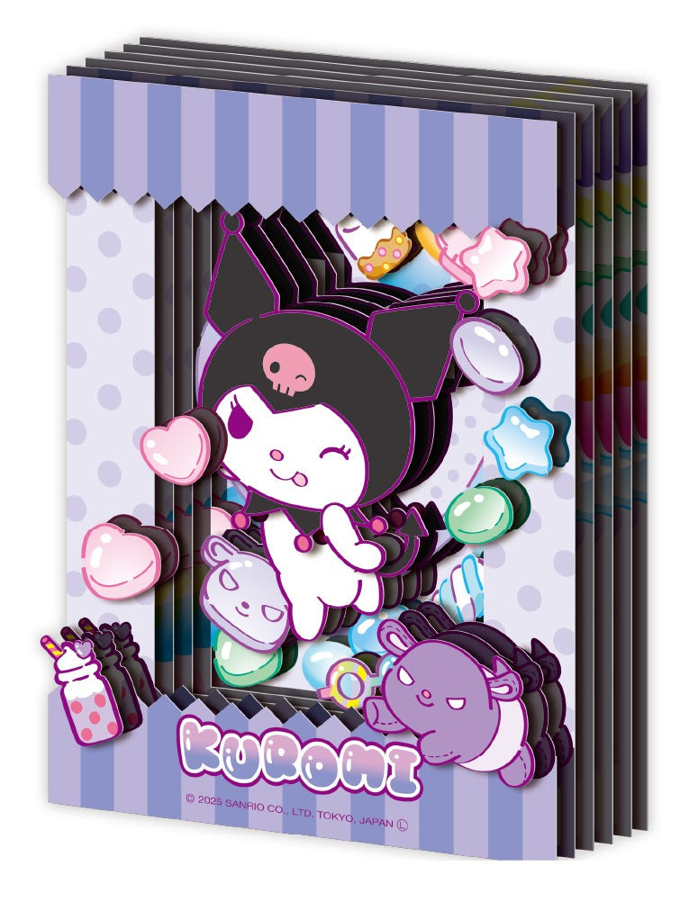 Kuromi Ensky Paper Shadow Art Mini Craft Kit, SA-M05