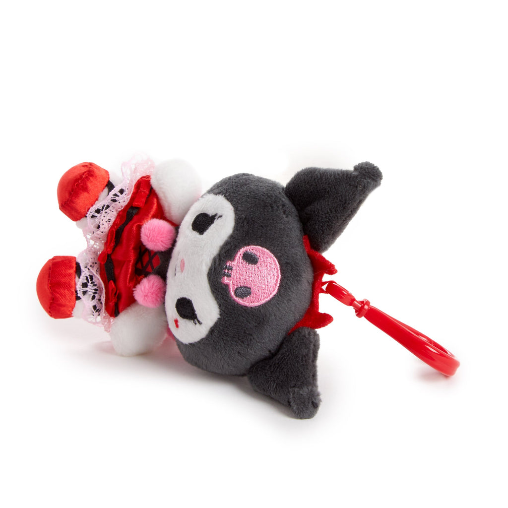 Kuromi Plush Mascot Clip, Strawberry Treat Series