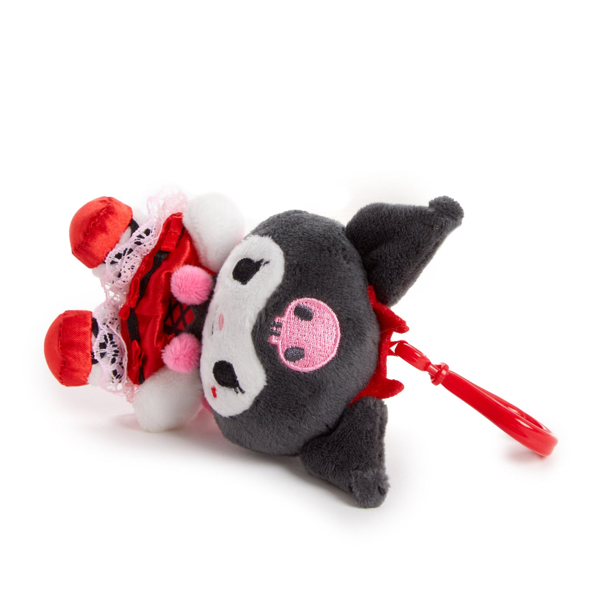 Kuromi Plush Mascot Clip, Strawberry Treat Series