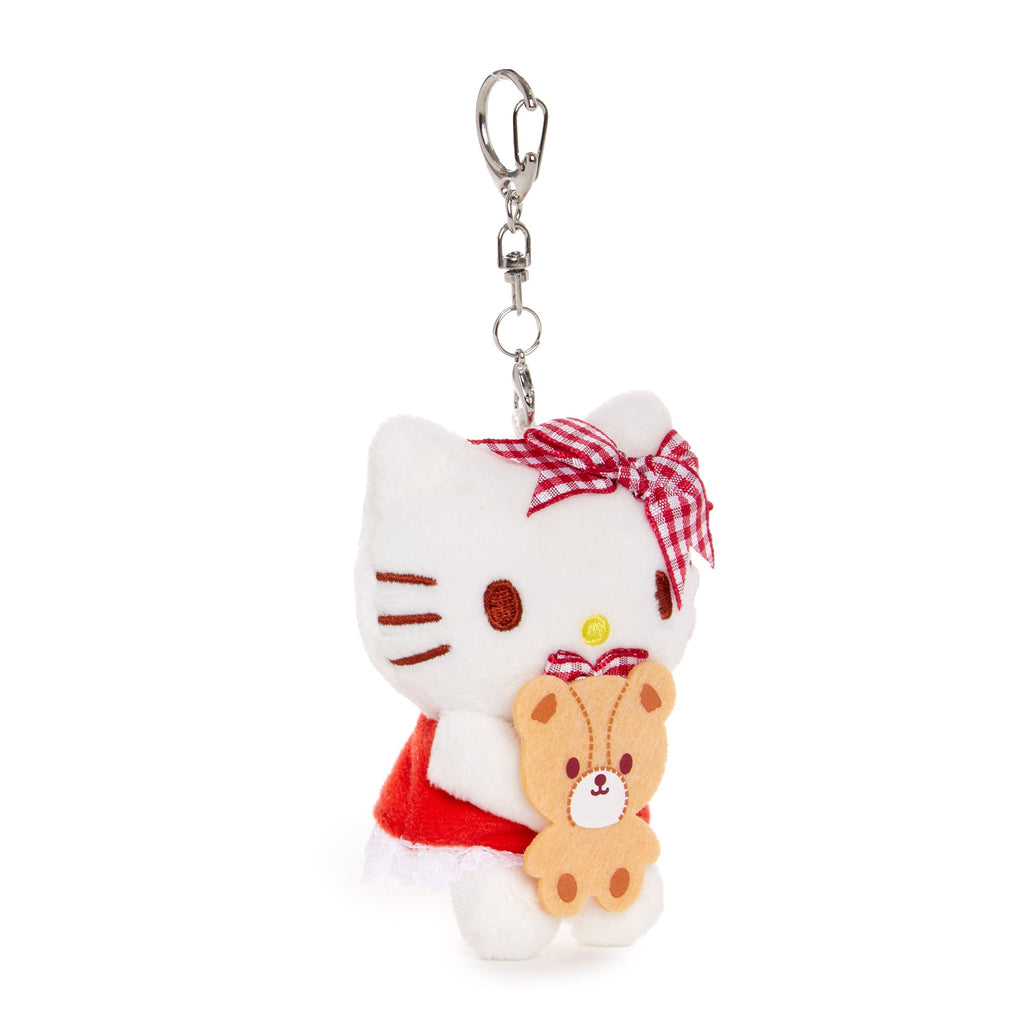 Hello Kitty Plush Mascot Keychain, Red Gingham