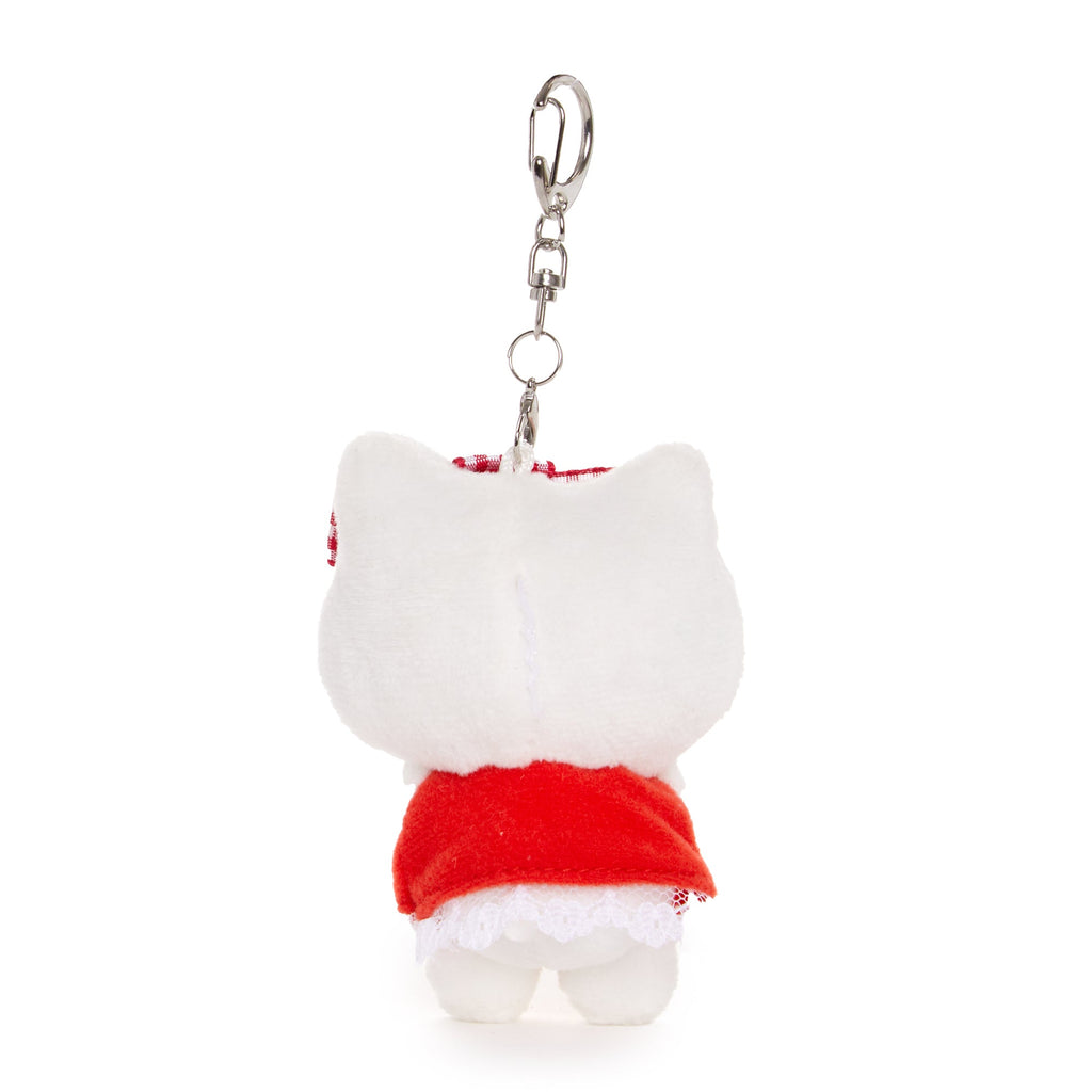 Hello Kitty Plush Mascot Keychain, Red Gingham