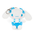 Cinnamoroll Plush Mascot Keychain, Blue Overalls