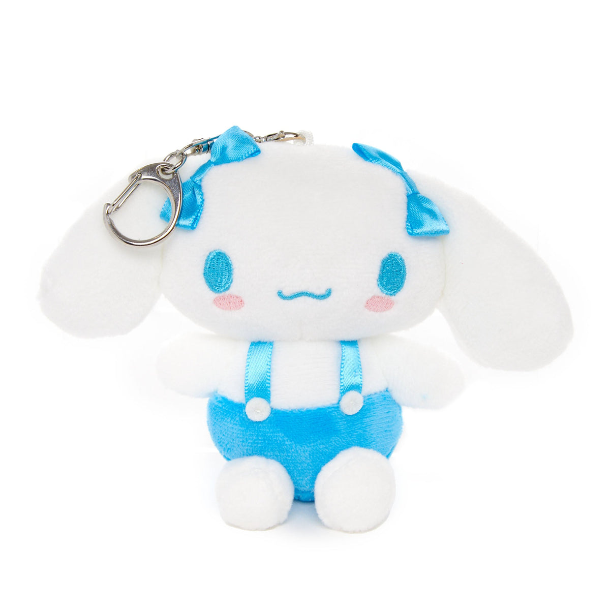 Cinnamoroll Plush Mascot Keychain, Blue Overalls