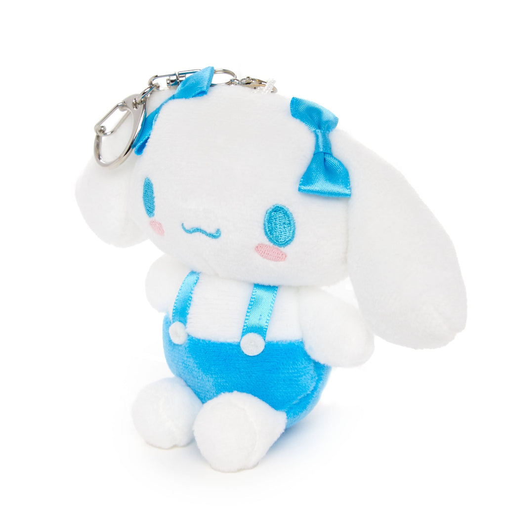 Cinnamoroll Plush Mascot Keychain, Blue Overalls