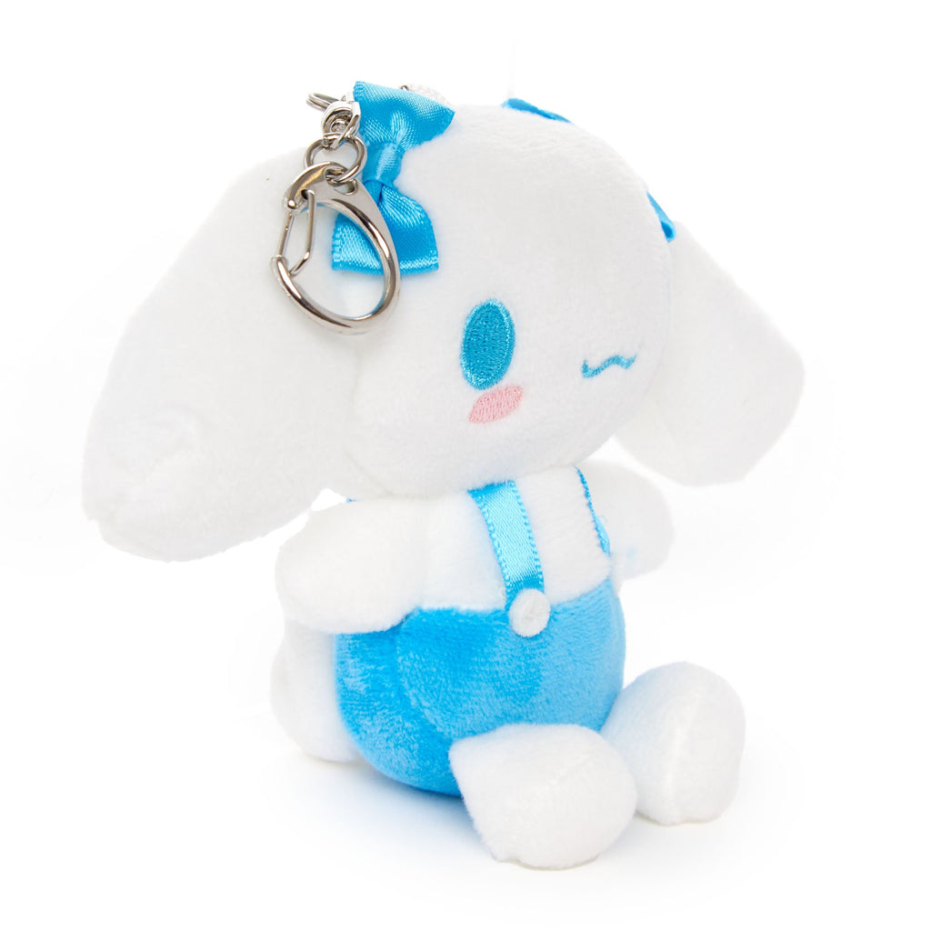 Cinnamoroll Plush Mascot Keychain, Blue Overalls