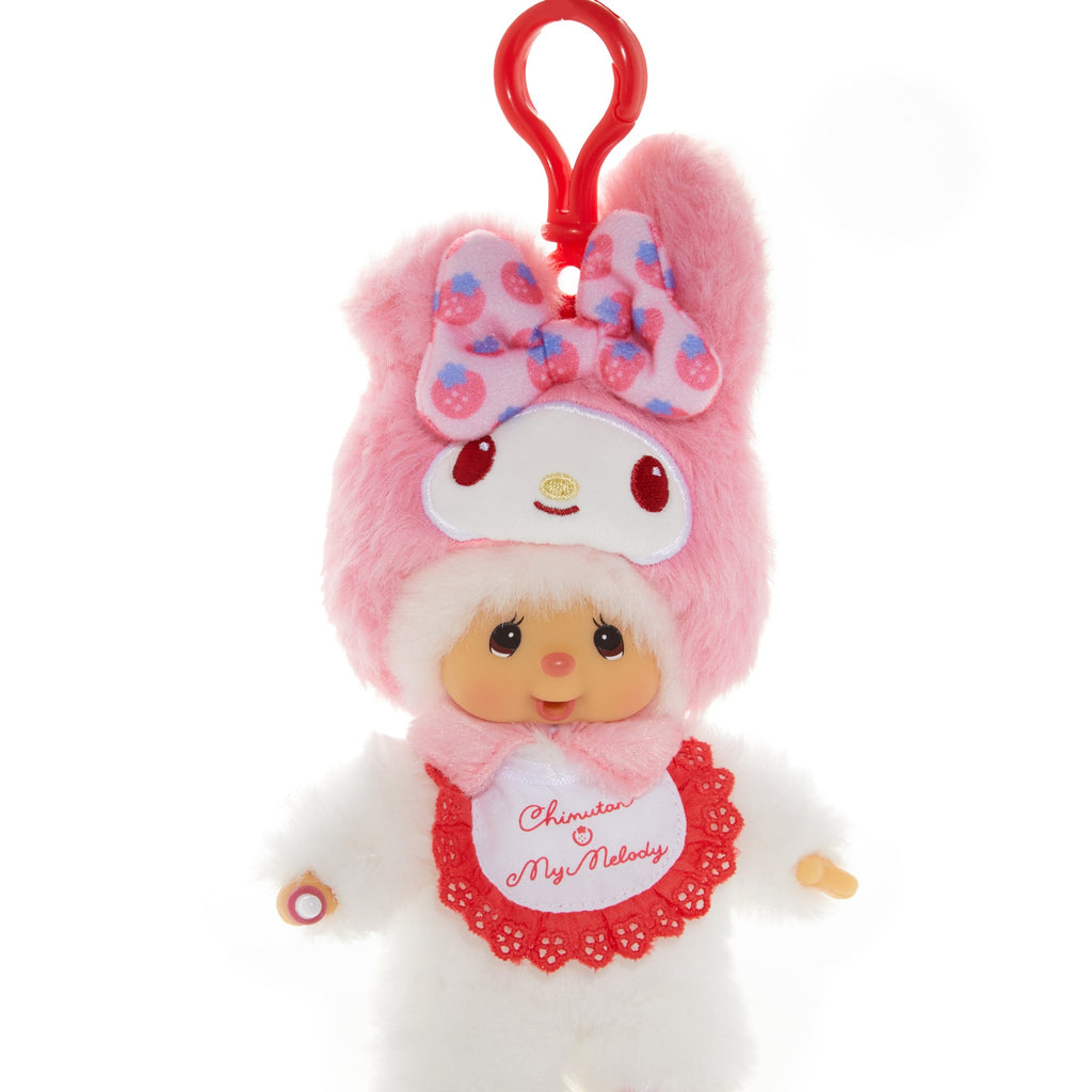My Melody x Monchhichi Plush Mascot Keychain (Chimutan)