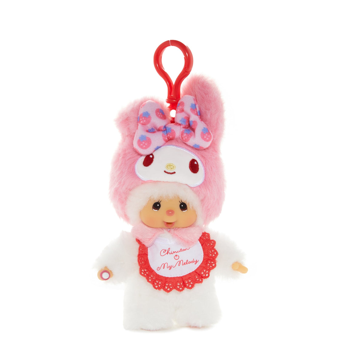 My Melody Monchhichi Chimutan Plush Mascot Keychain