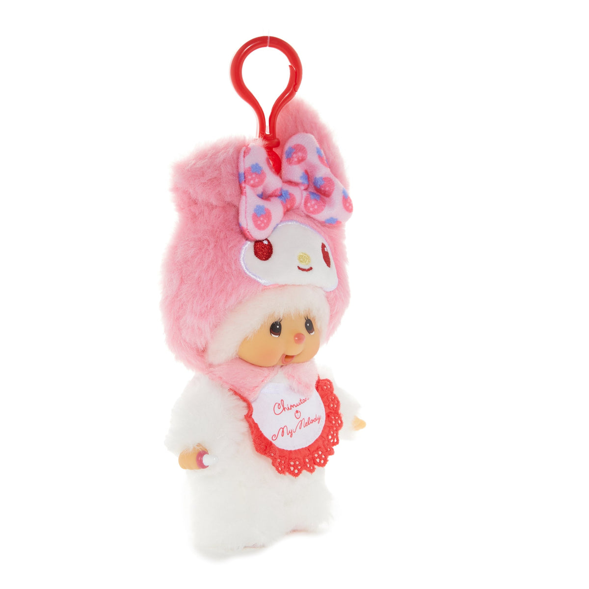 My Melody Monchhichi Chimutan Plush Mascot Keychain