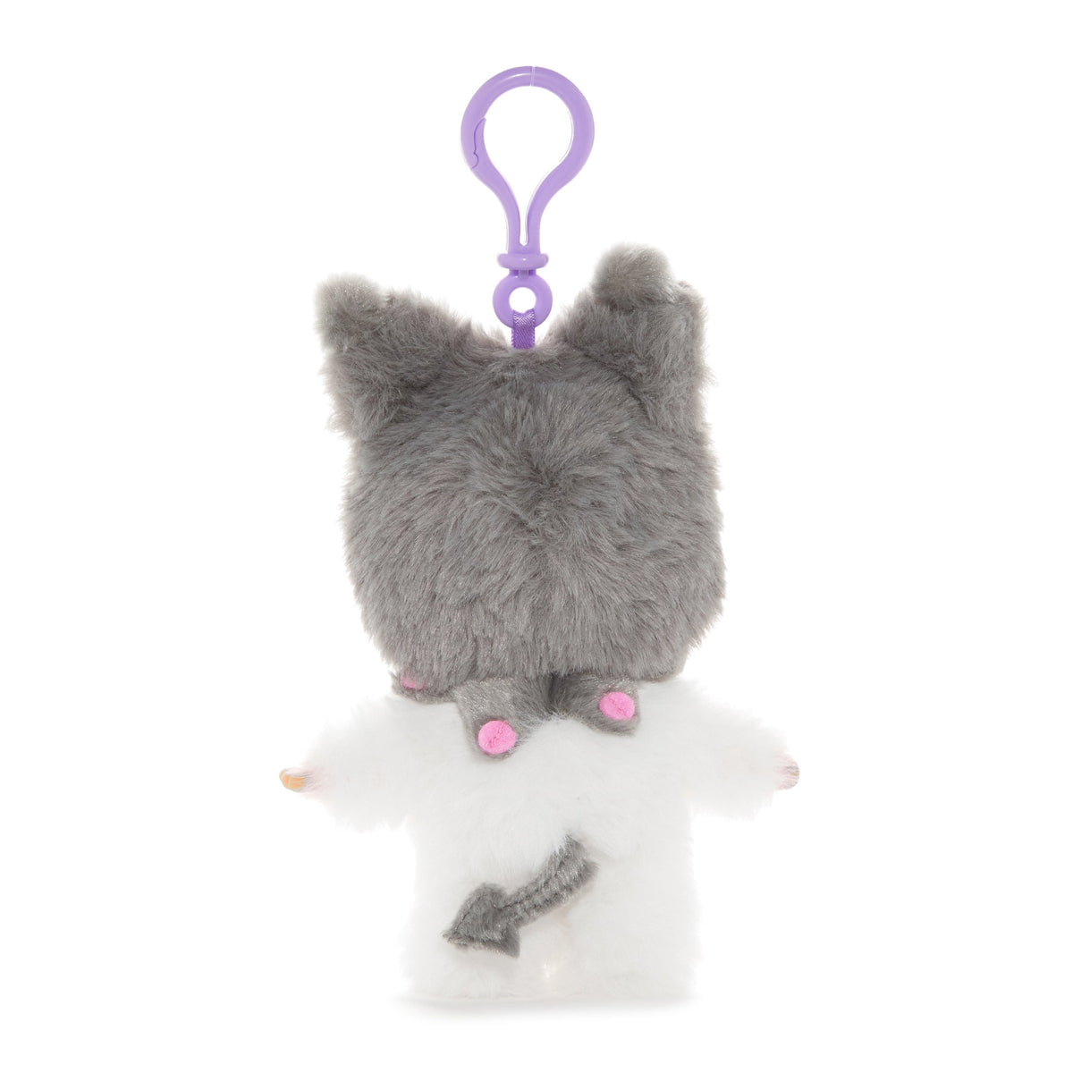 Kuromi Monchhichi Collaboration Plush Mascot Keychain