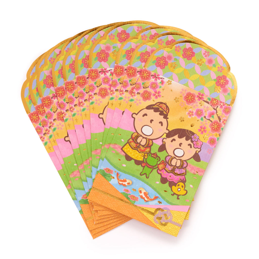 Minna No Tabbo 10 Piece Enclosure Envelopes, Pearlescent, Lunar New Year