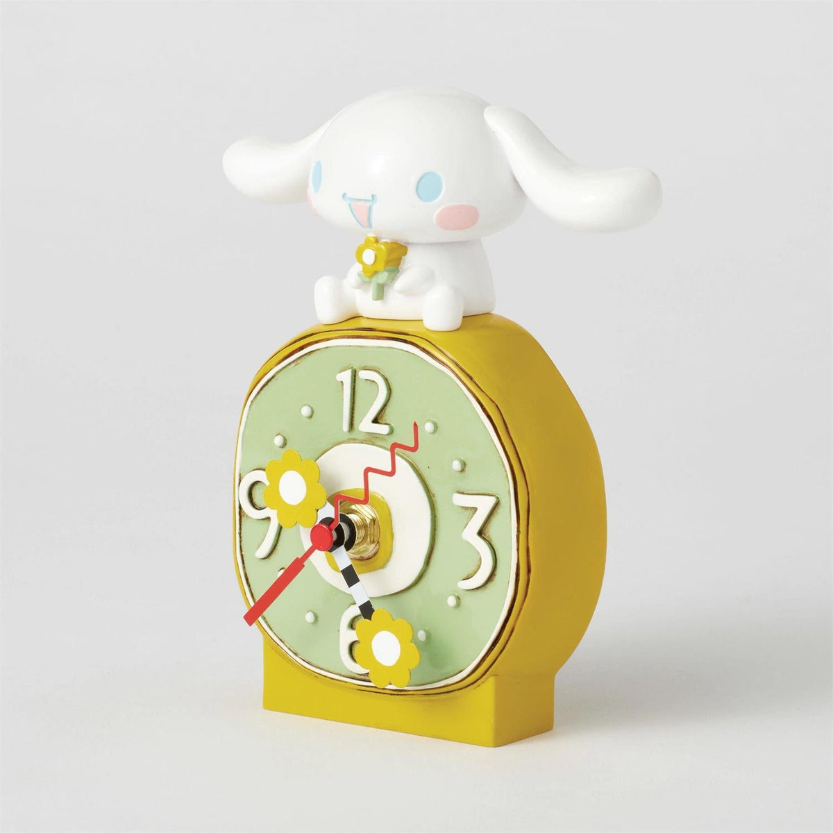 Cinnamoroll Flowers Stone Resin Desk Clock