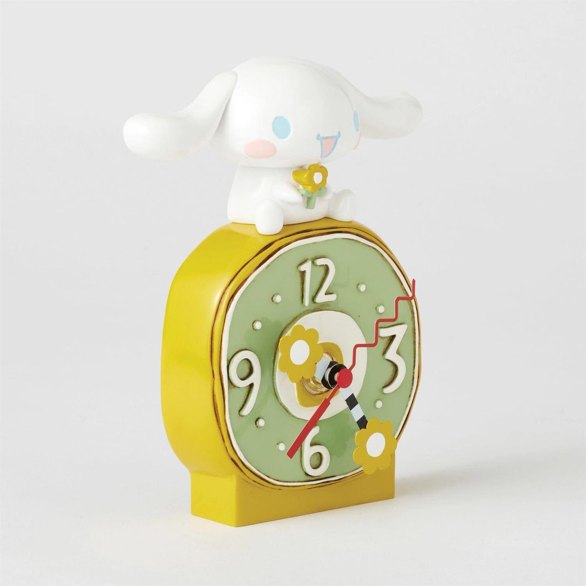 Cinnamoroll Flowers Stone Resin Desk Clock