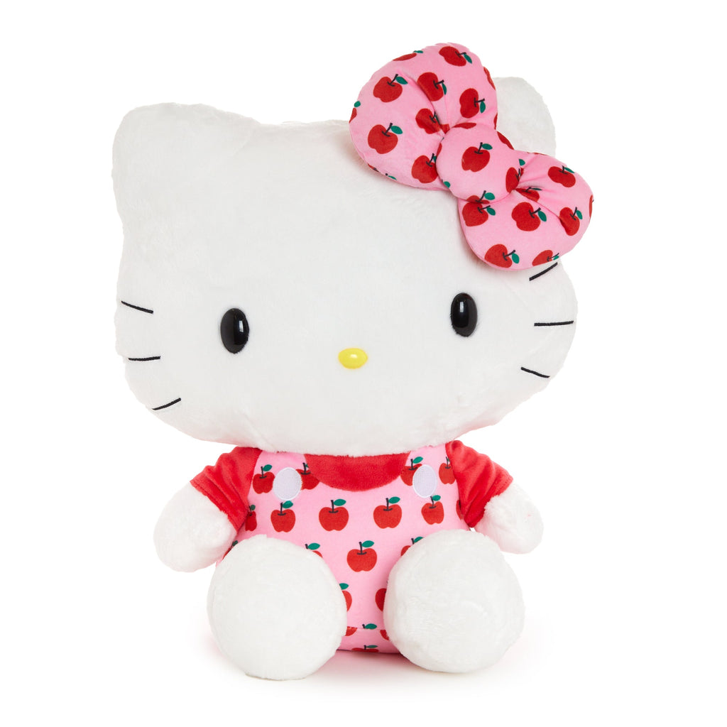 Hello Kitty 15" Pink Overalls Large Plush (Apples Series)