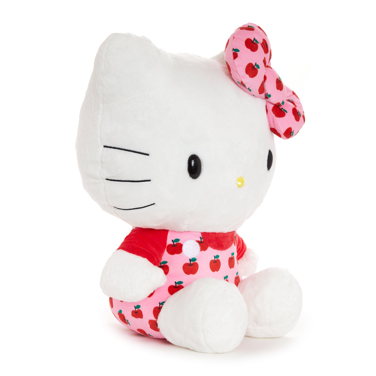 Hello Kitty 15 Inch Pink Overalls Large Plush, Apples Series