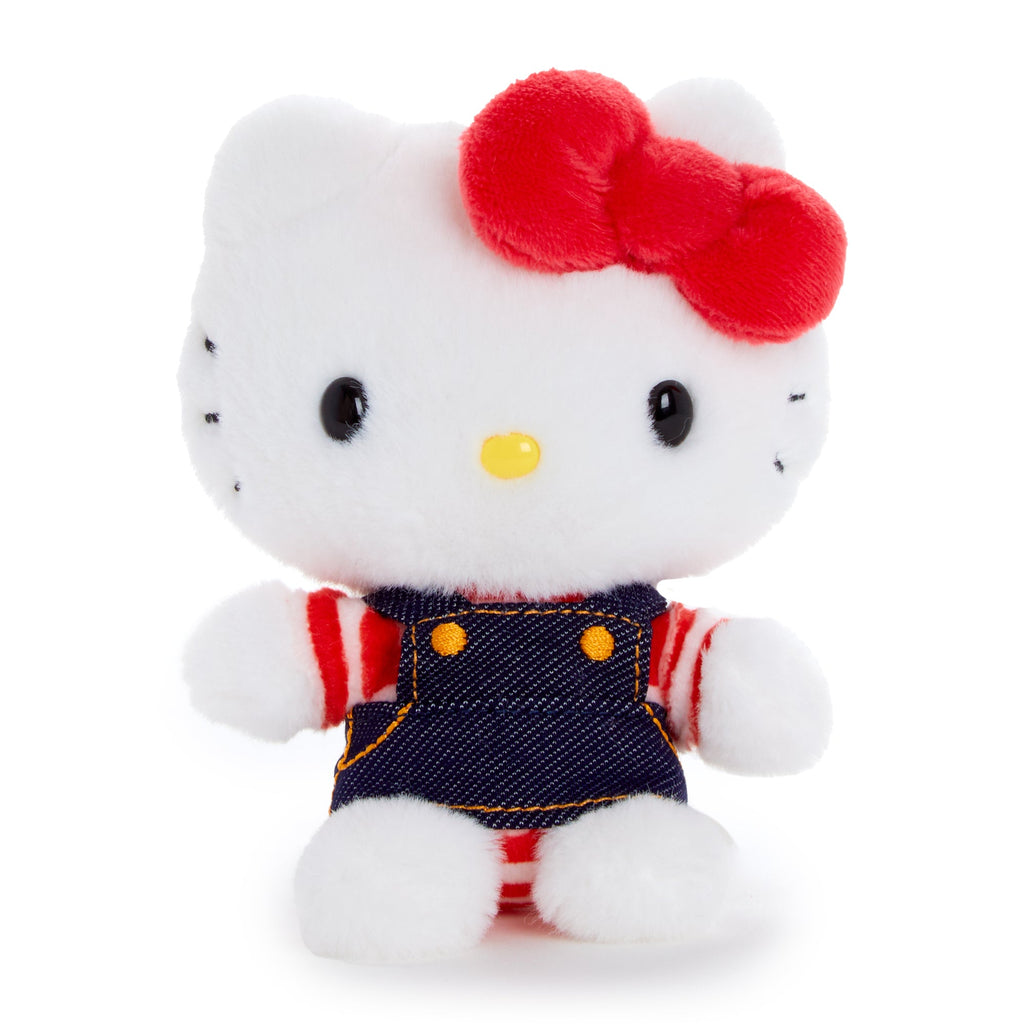 Hello Kitty Plush Mascot Keychain, Denim Jumper Outfit