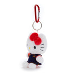 Hello Kitty Plush Mascot Keychain, Denim Jumper Outfit