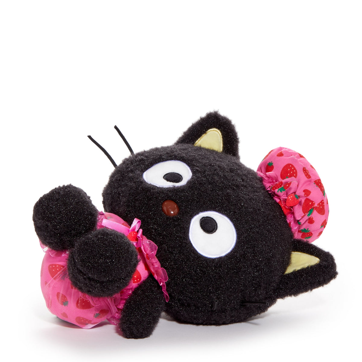 Chococat 8 Inch Sitting Strawberry Plush with Tulle Accents