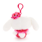 Cinnamoroll Strawberry Plush Mascot Clip with Tulle Accents