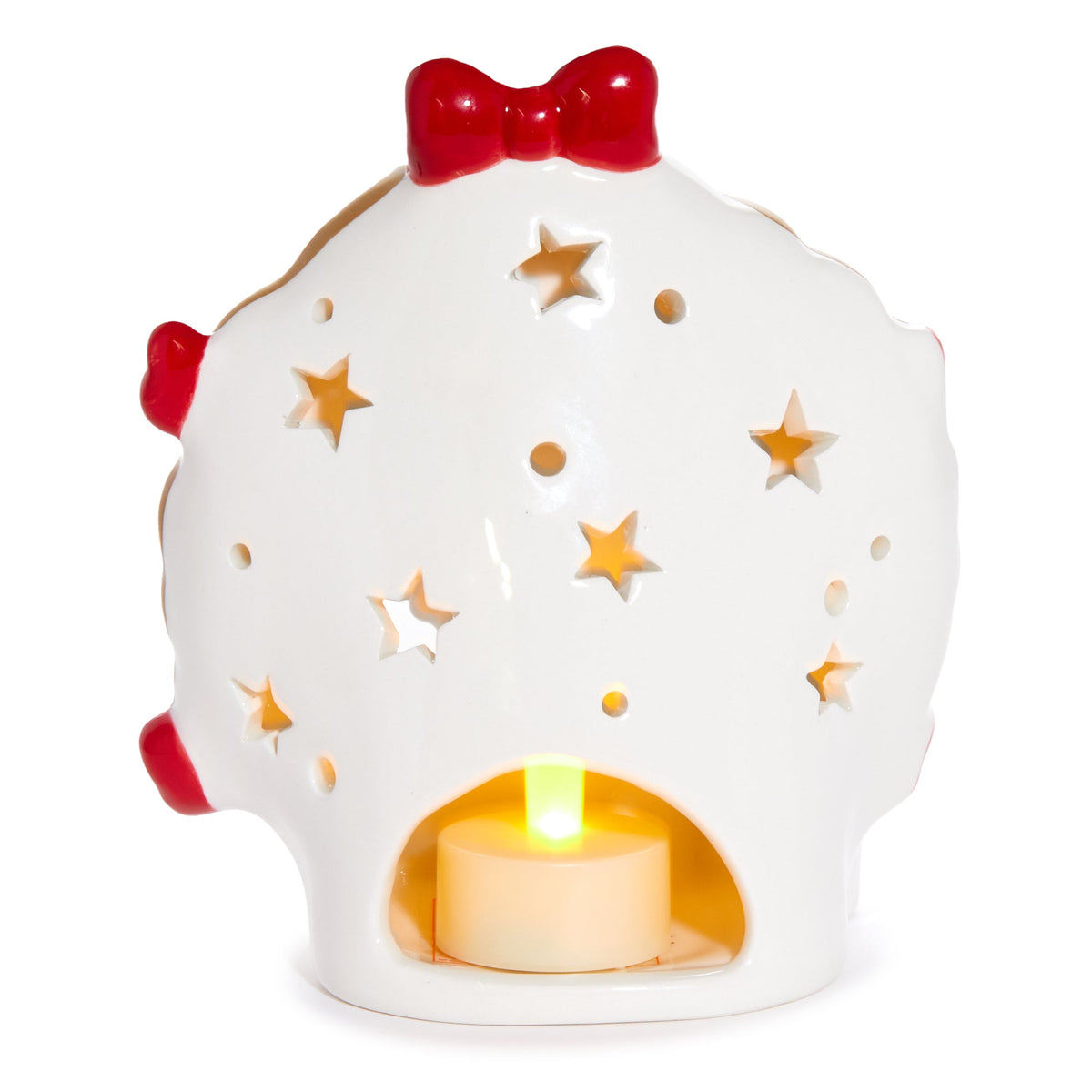 Hello Kitty Holiday Wreath Ceramic Tealight Candle Holder