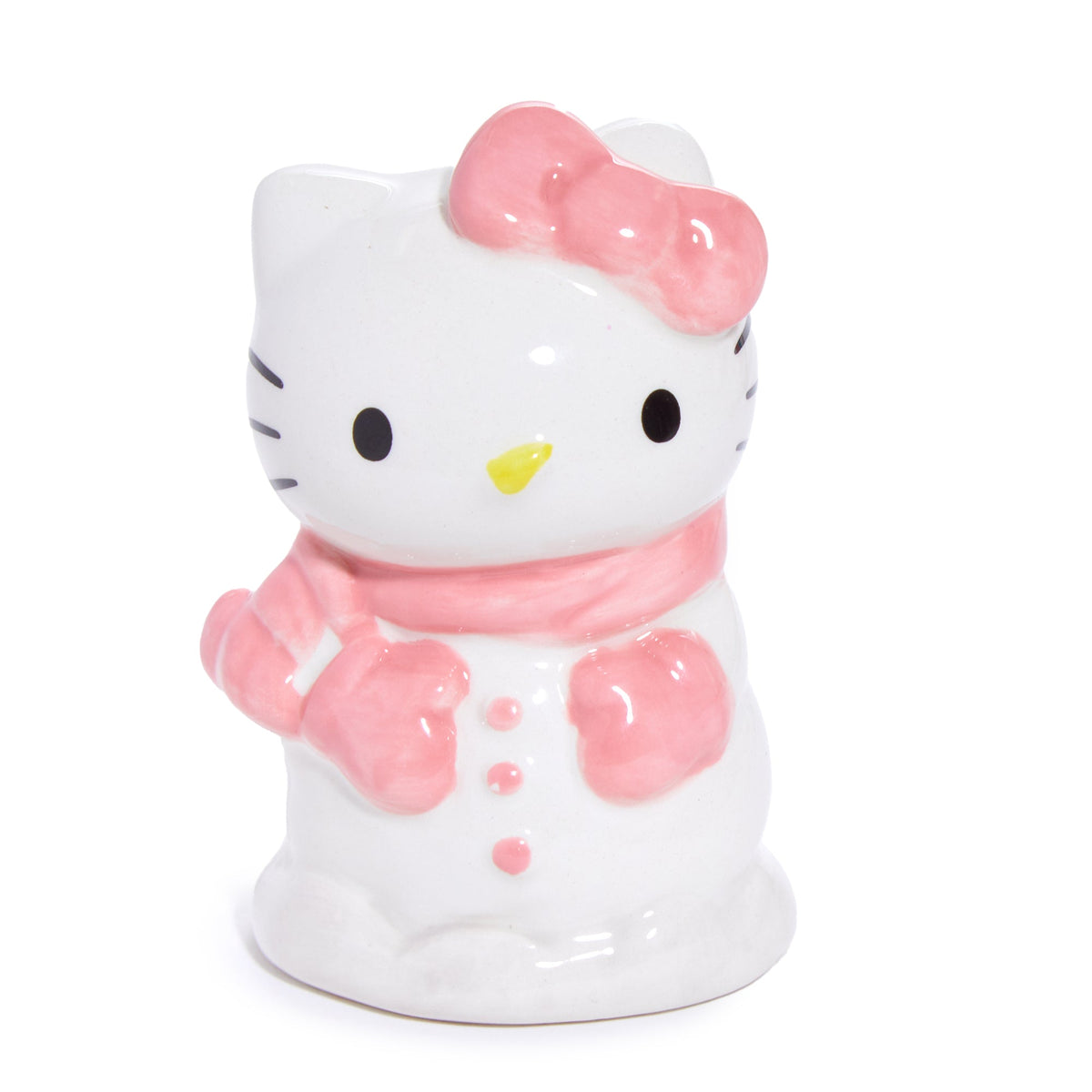 Hello Kitty Ceramic Holiday Salt And Pepper Set, Snow Play