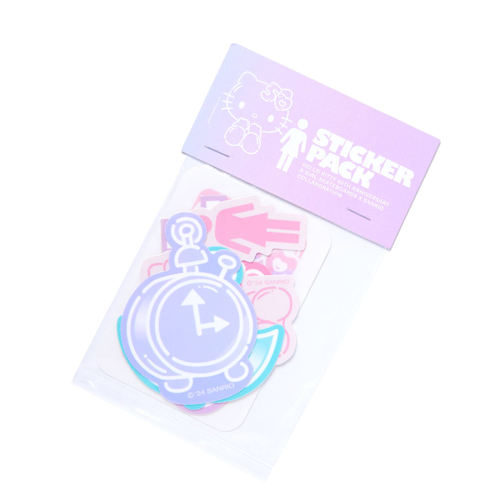 Hello Kitty x GIRL 6-pc Sticker Pack (50th Anniv.)