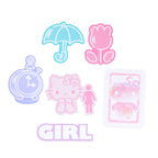 Hello Kitty X Girl Skateboards 6 Piece Sticker Pack, 50th Anniversary