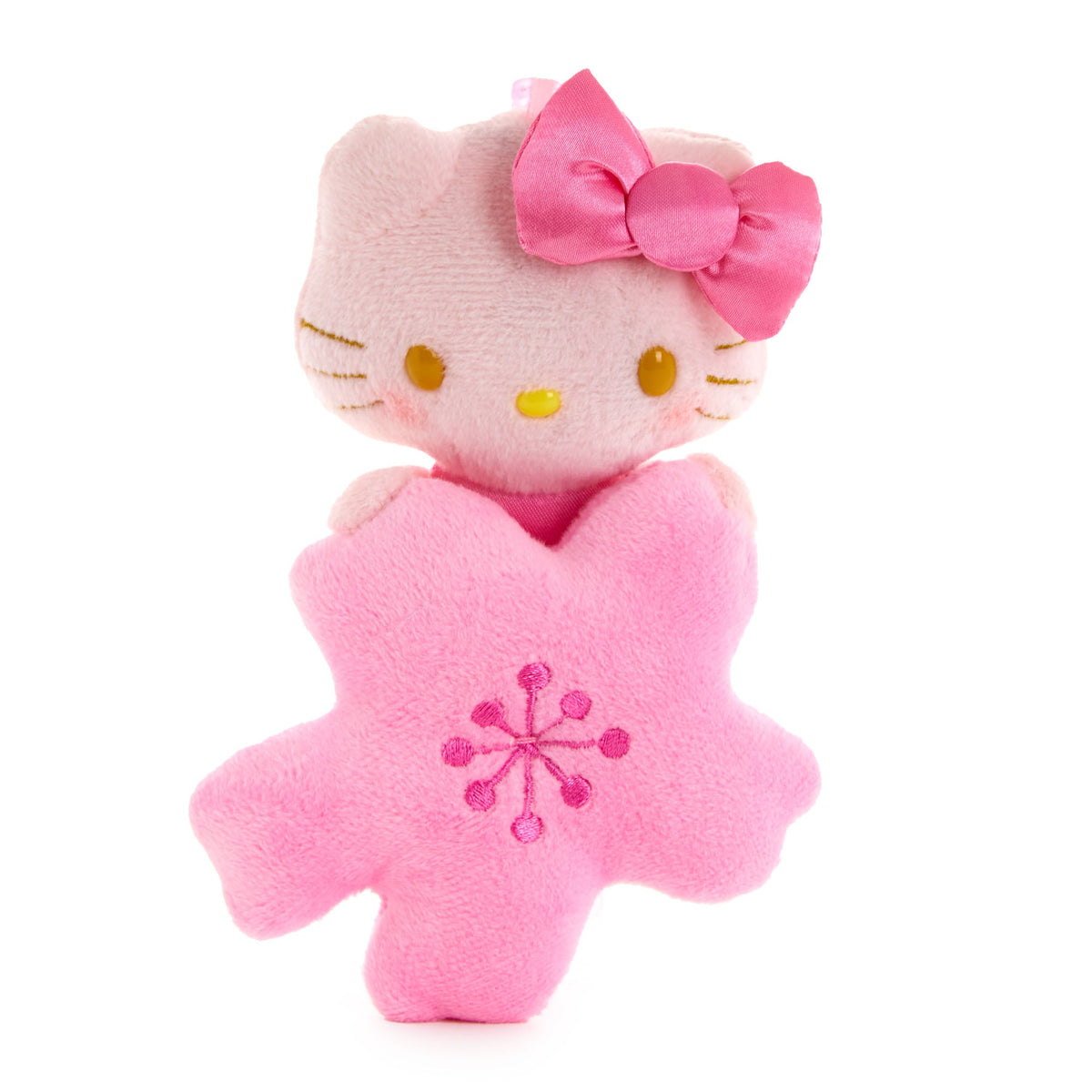 Hello Kitty Blushing Sakura Plush Mascot Clip
