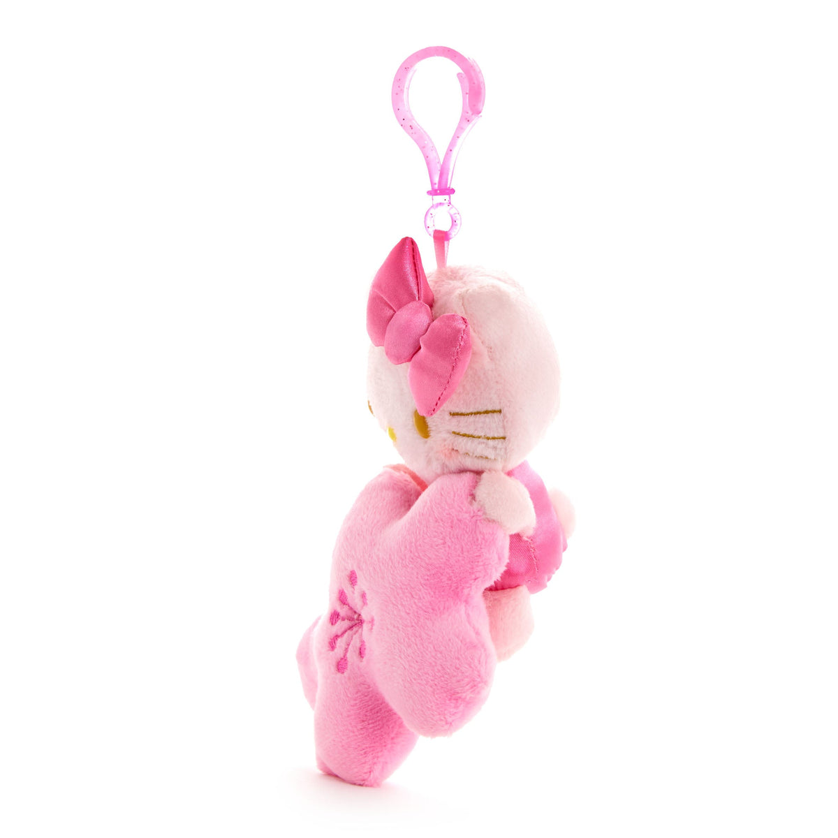 Hello Kitty Blushing Sakura Plush Mascot Clip