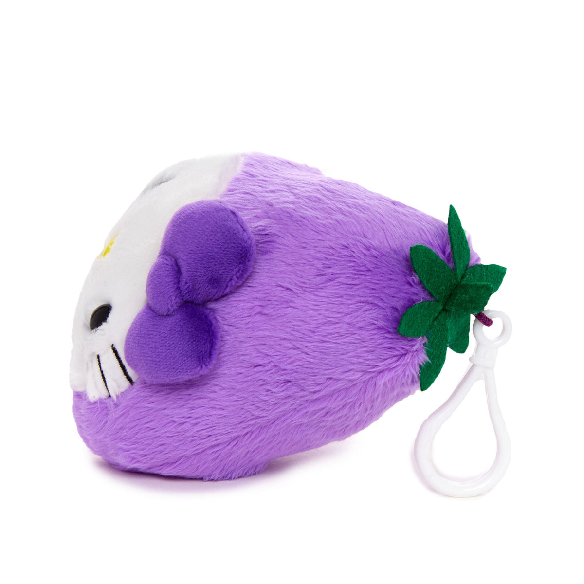Hello Kitty Eggplant Plush Mascot Clip, Fruit And Veggie Series