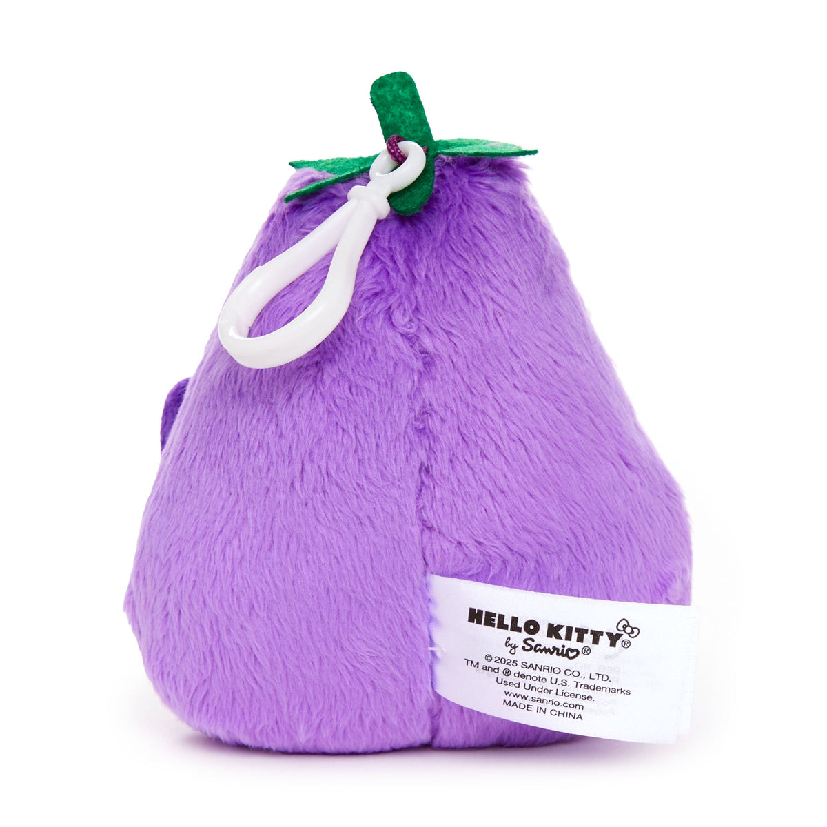 Hello Kitty Eggplant Plush Mascot Clip, Fruit And Veggie Series