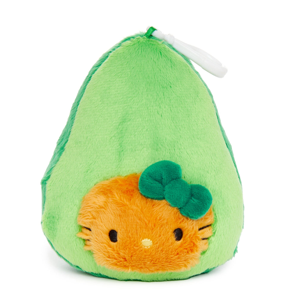 Hello Kitty Avocado Plush Mascot Clip, Fruit And Veggie Series