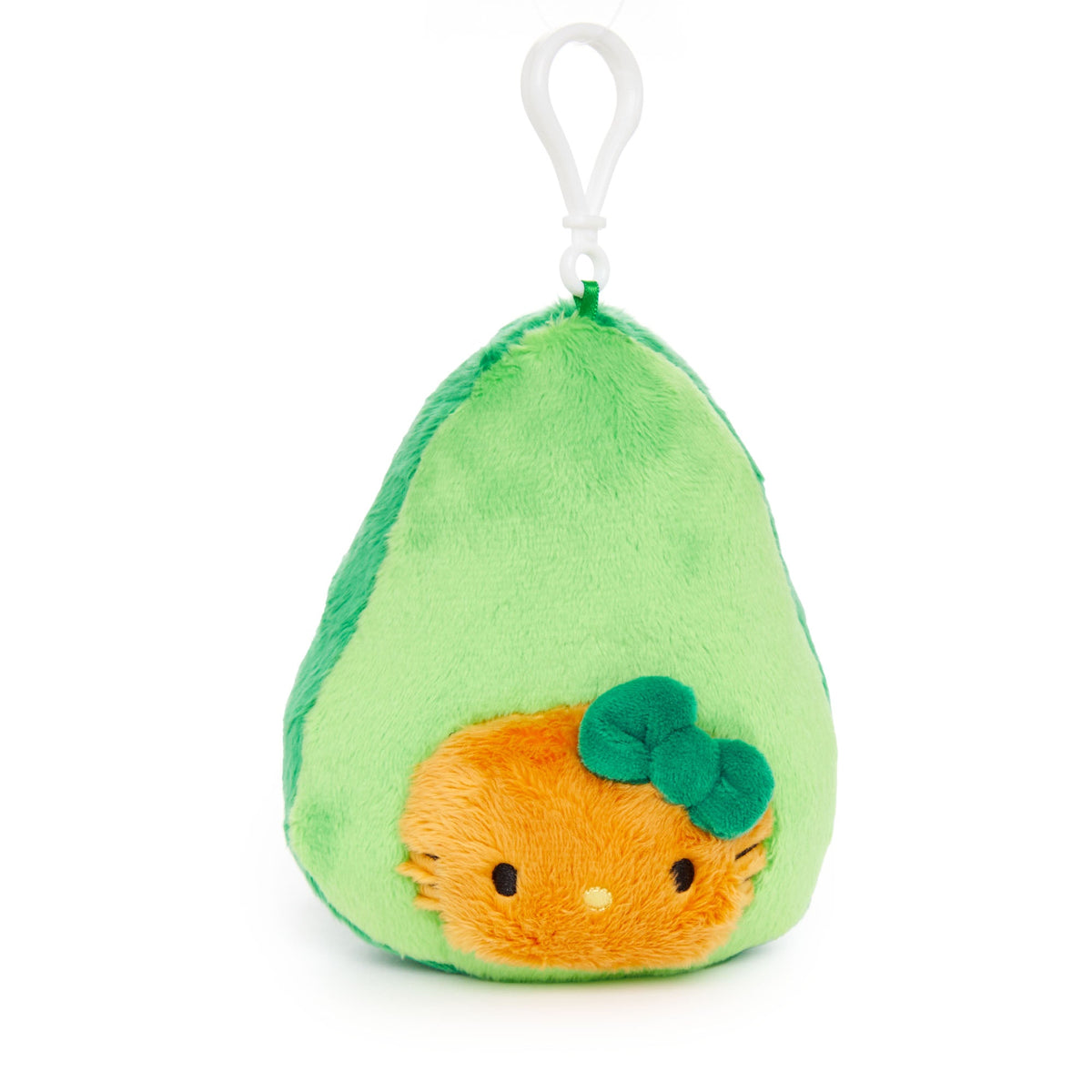 Hello Kitty Avocado Plush Mascot Clip (Fruit & Veggie Series)