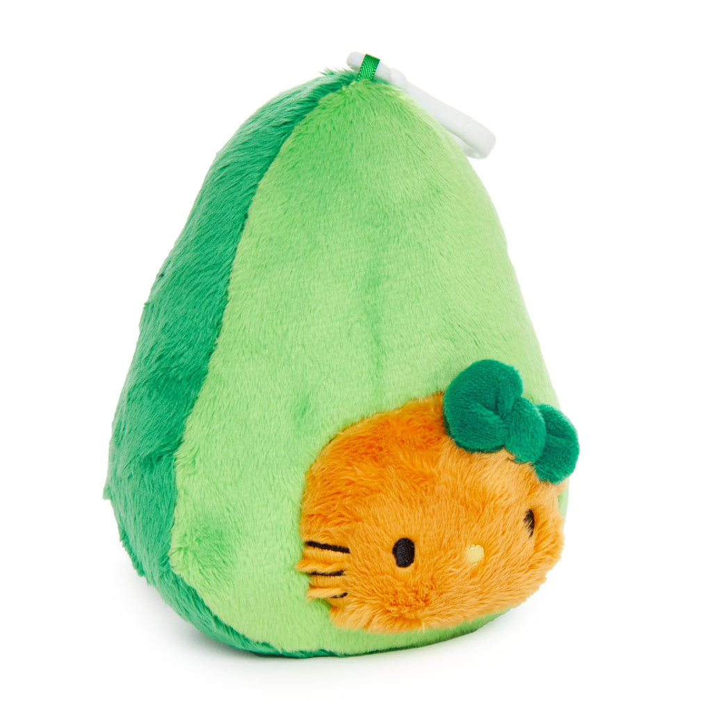 Hello Kitty Avocado Plush Mascot Clip, Fruit And Veggie Series