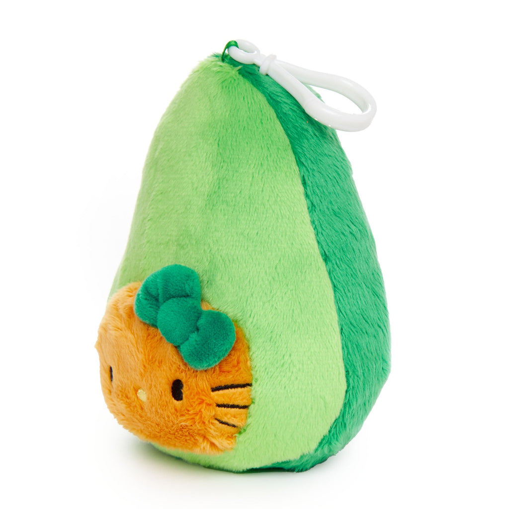 Hello Kitty Avocado Plush Mascot Clip, Fruit And Veggie Series