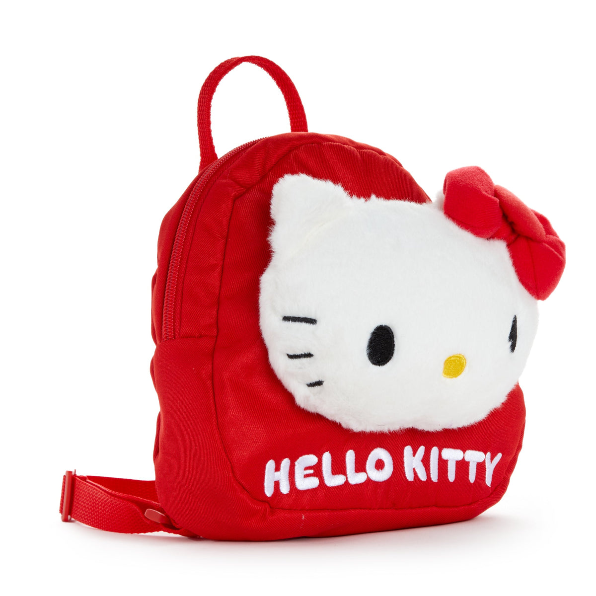 Hello Kitty Classic Red Plush Face Kids Mini Backpack