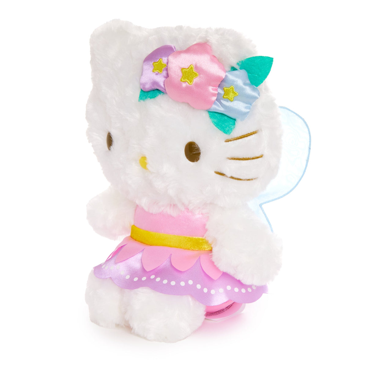 Hello Kitty 8 Inch Floral Fairy Plush with Wings and Crown