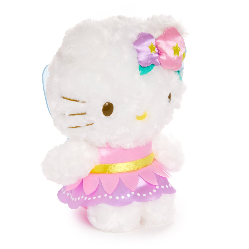 Hello Kitty 8 Inch Floral Fairy Plush with Wings and Crown