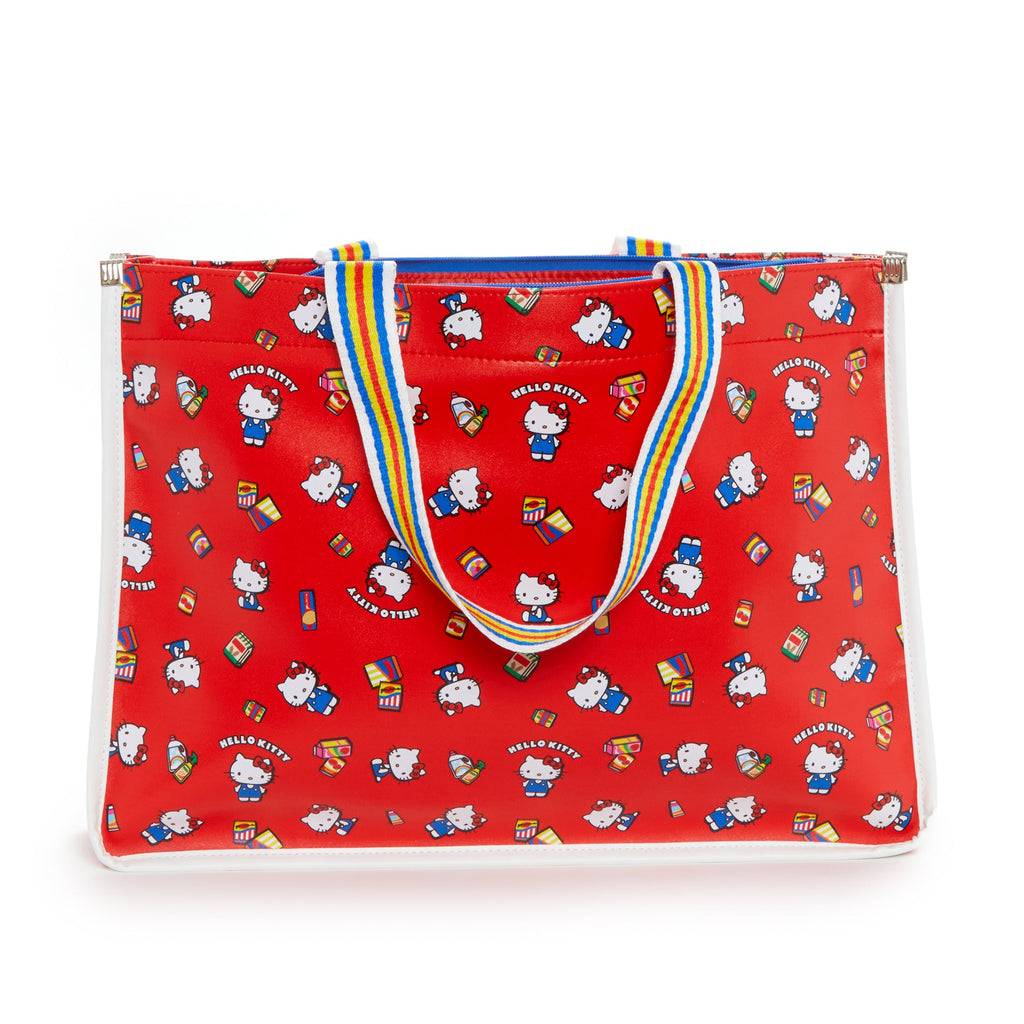 Hello Kitty PU Tote Bag with Contrasting Strap, Supermarket Series