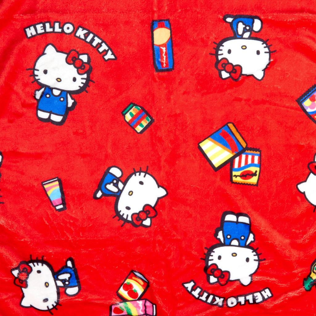 Hello Kitty Cozy Poly Throw Blanket, Supermarket Series
