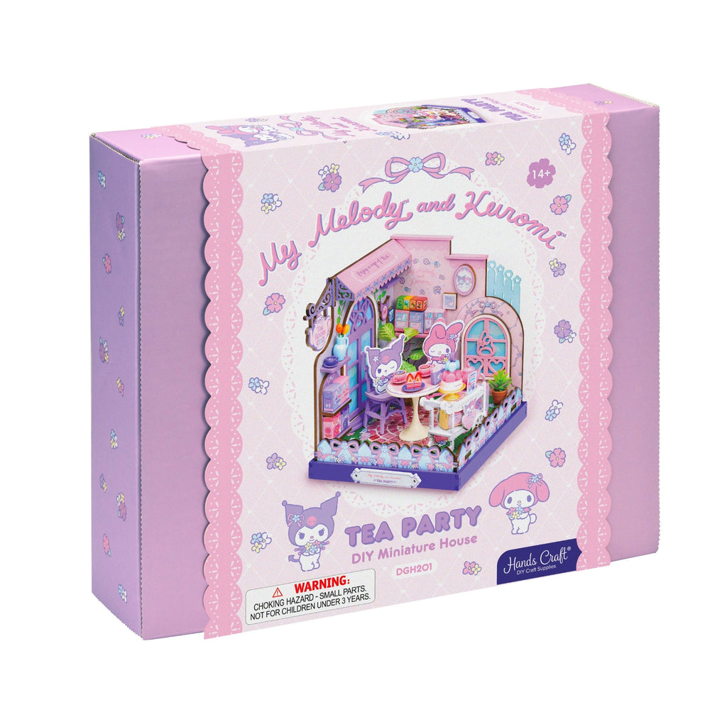 My Melody and Kuromi Tea Party DIY Miniature House Kit