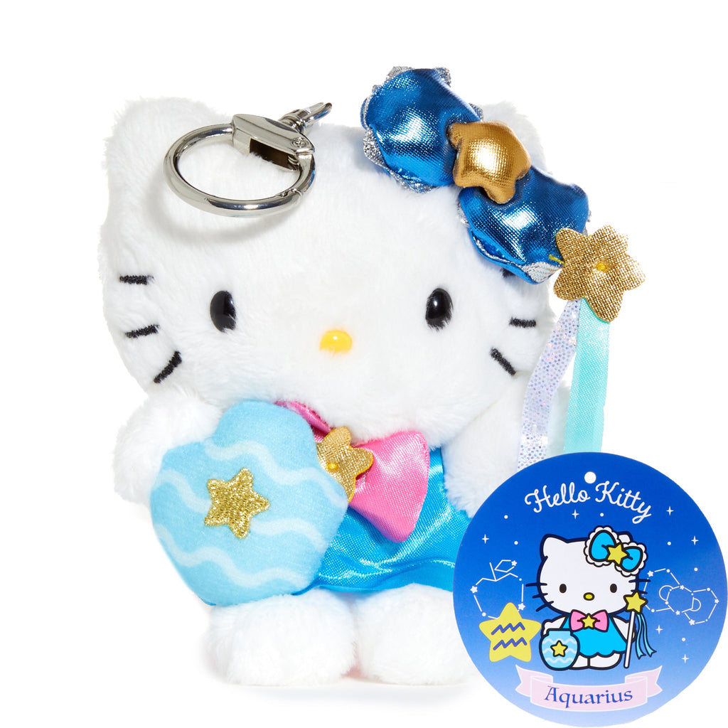 Hello Kitty Aquarius Plush Keychain Mascot (Zodiac Series)