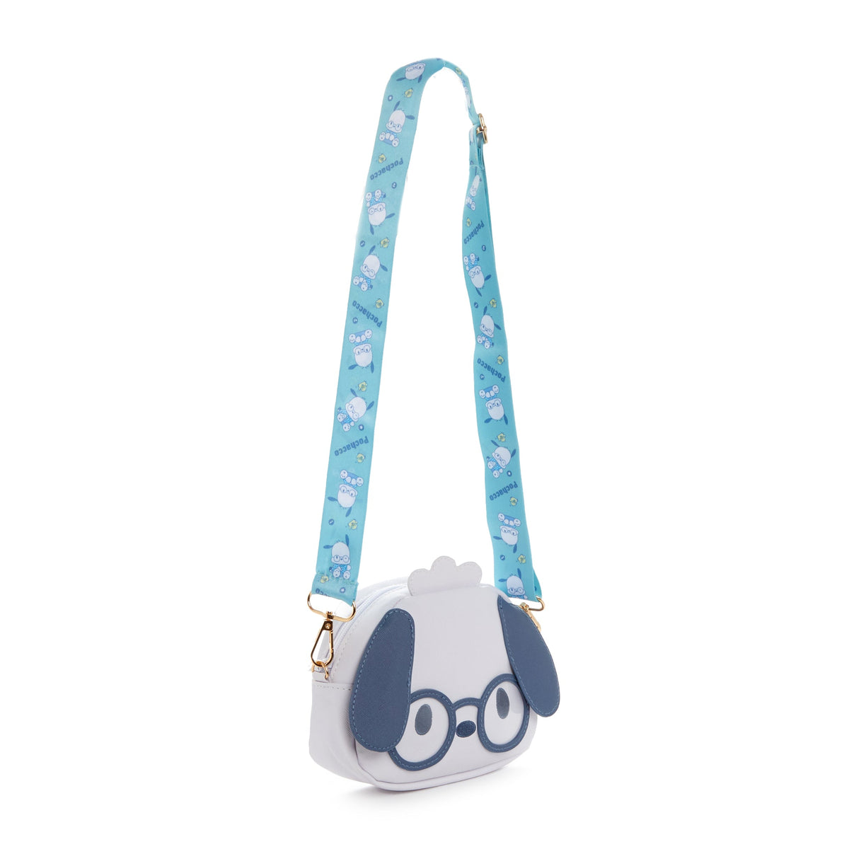 Pochacco Mini Crossbody Bag in Round Glasses Look, Glasses Series