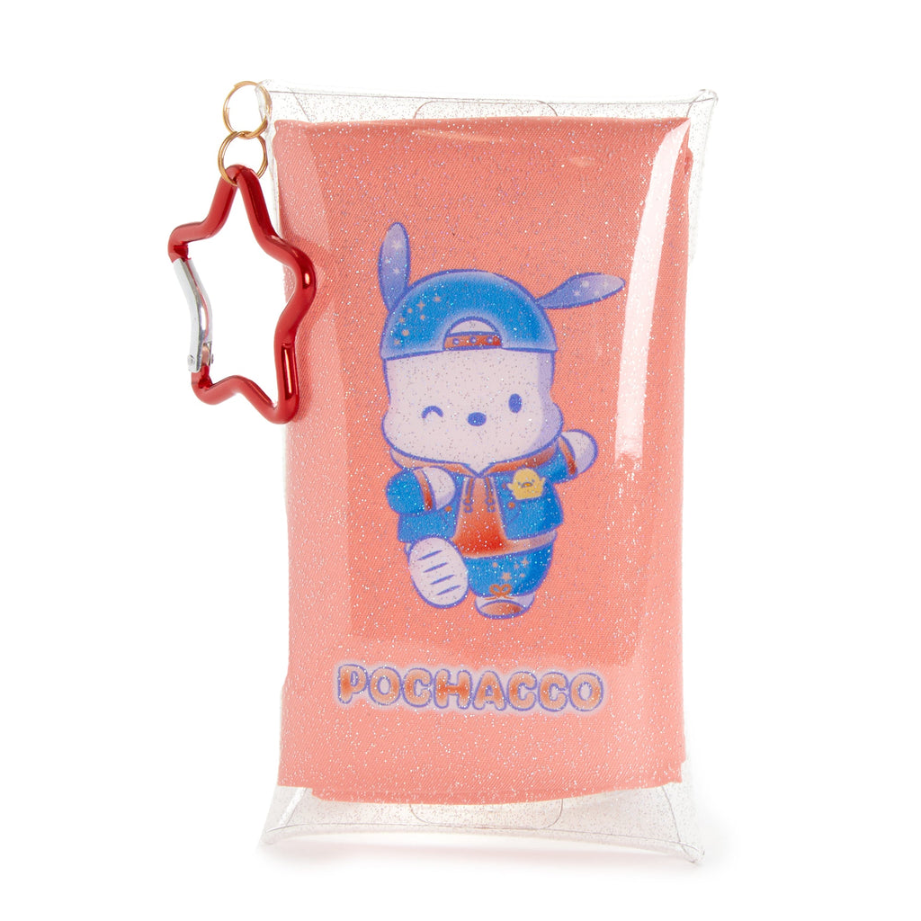 Pochacco Reusable Nylon Tote with Clear Snap Case, Hapidanbui